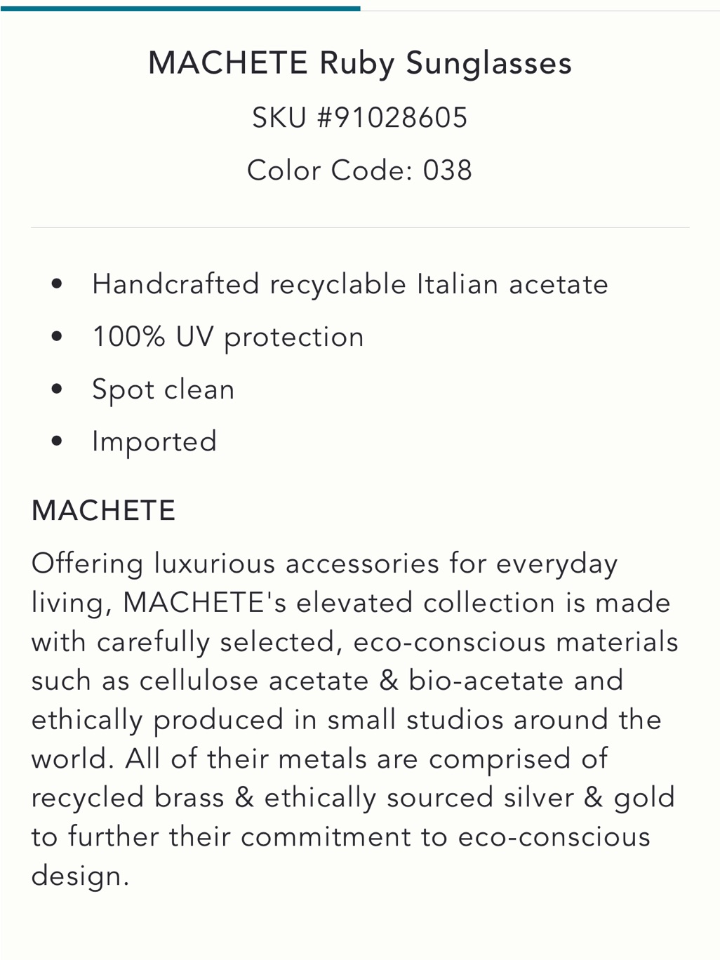 Machete Nwt Ruby Light Tortoise Sunglasses In Beautiful Box; Sustainable — image 7 of 8